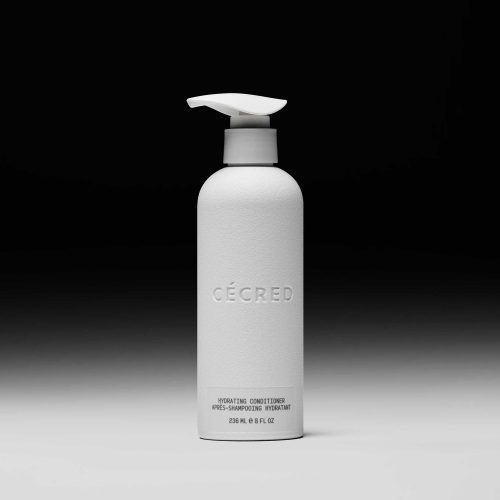 Hydrating conditioner bottle against white background